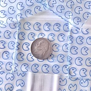 Blue or Yellow PacMan Apple Brand 200 Baggies